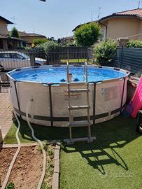 Piscina bestway steel pro max con pompa sabbia