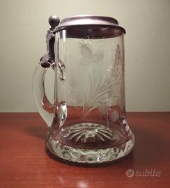 Antico Boccale da Birra in Cristallo 