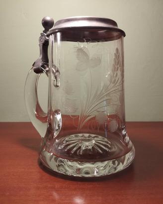 Antico Boccale da Birra in Cristallo 