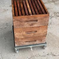 3 Melari + carrello acciaio con vassoio