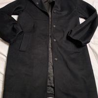 Cappotto nero satinato Stefanel