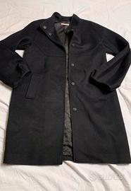 Cappotto nero satinato Stefanel