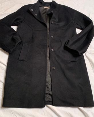 Cappotto nero satinato Stefanel