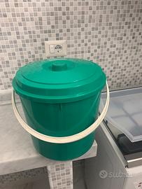 Bidone x spazzatura verde unico