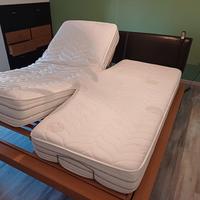 rete elettrica matrimoniale e materasso Mirarelax