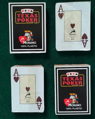 2 Mazzi carte Poker Modiano Pro - Nuovi Sigillati 