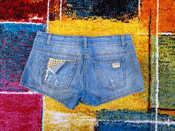 Shorts in denim,jeans con applicazioni,Mangano,T29