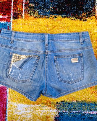 Shorts in denim,jeans con applicazioni,Mangano,T29