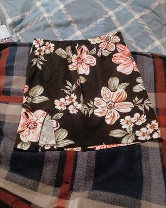 Minigonna Floreale Taglia M.