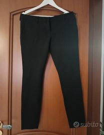 pantaloni donna classici felpati neri XL 