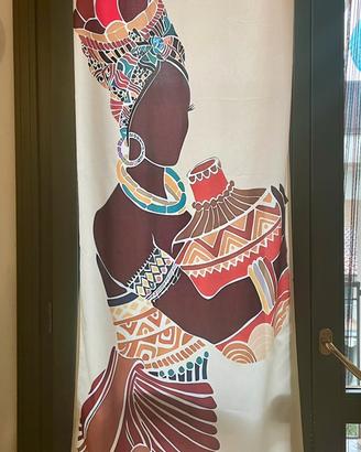 Coppia tende stile afro 1,45x50 cm