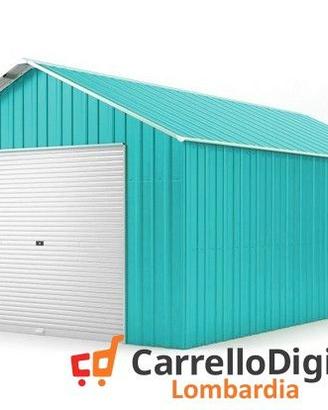 Baracca cantiere 438x724 con saracinesca azzurro