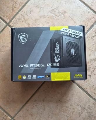 MSI MAG 750W Alimentatore Modulare 80 Plus Gold