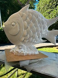 Pesce grande d’arredo ceramica di Bassano