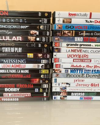120 DVD vari generi: azione, romantico, commedia..