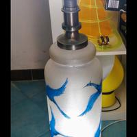 Lampada modernariato in vetro