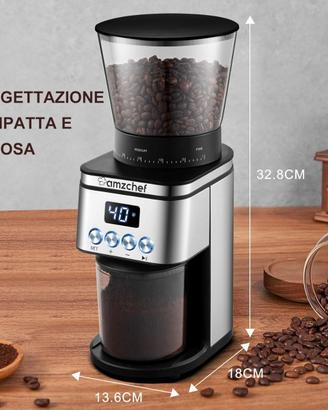 NUOVA Macina Caffe' Elettrico Regolabile 30 Livell