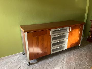 Mobile cucina con ruote