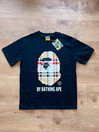 Maglietta BAPE A Bathing Ape Nera Nuova Taglia S