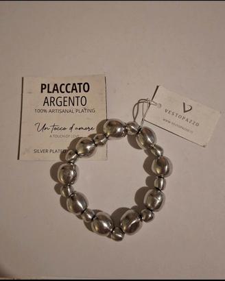 Bracciale placcato argento Vestopazzo