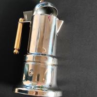 Caffettiera Espresso con manici dorati da 24 kr.