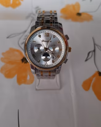 Orologio Dianpai automatico acciaio oro argento nu