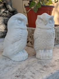 Gufi sale e pepe in biscuit vintage