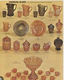 Caraffa Carnival Glass anni 60