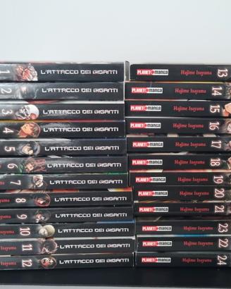 Manga Attacco dei giganti(Attack on titan) 1-24