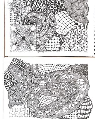 Quadri Zentangle unici fatti a mano DIN A4 – Arte