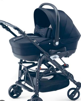 passeggino trio CAM blu notte con fiocco Swarovski