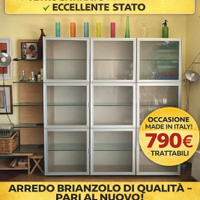 Parete attrezzata design brianzolo Cantù