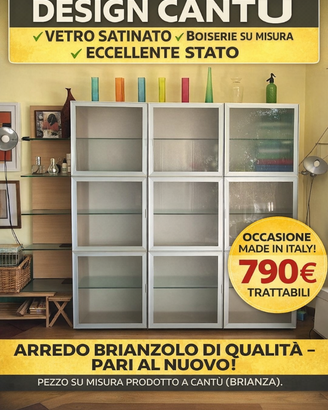 Parete attrezzata design brianzolo Cantù