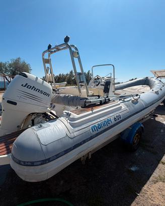 Gommone mariner 620+jhonson 115cv 4t+carrello omol