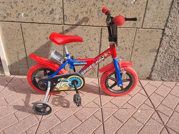 Bicicletta per bambini Spider-Man con rotelle