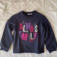 felpa blu notte da bambina, di “Original marines”