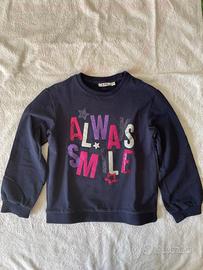 felpa blu notte da bambina, di “Original marines”