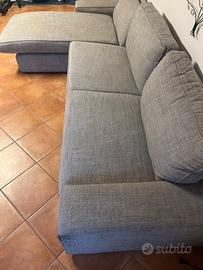 Divano in tessuto 4 Posti colorazione “grigio”