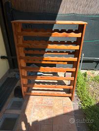 Bottigliera in legno