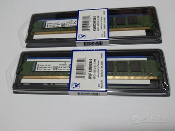Nuove Ram 8GB (2x4gb) memorie Kingston DDR3 1333