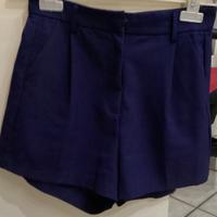 Pantaloncino Donna Blu tag 38 - Elegante Vita alta