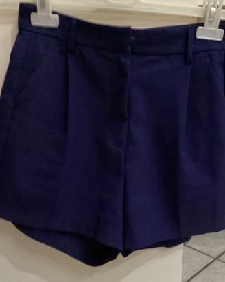 Pantaloncino Donna Blu tag 38 - Elegante Vita alta
