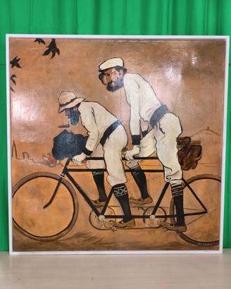 Quadro "Ramon Casas e Pere Romeu su un tandem"
