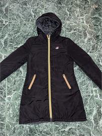 K-Way Donna Double Face Nero/Grigio taglia S