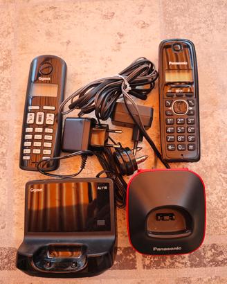 COPPIA TELEFONO CORDLESS GIGASET AL110 PANASONIC