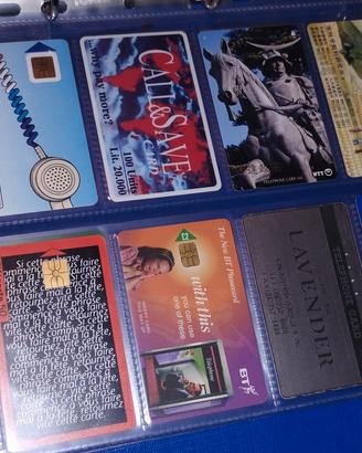 schede telefoniche usate anni 90/2000