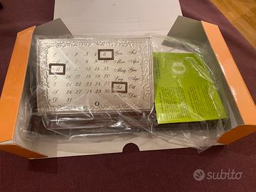 Calendario perpetuo argento