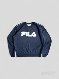 Maglione Fila Girocollo in French Terry – Nero