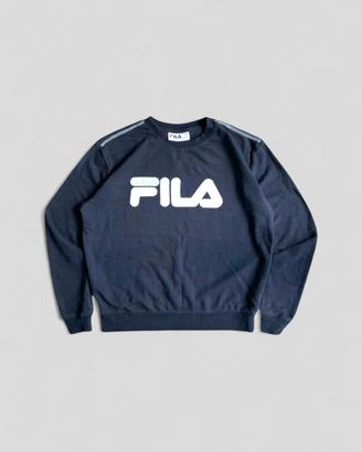 Maglione Fila Girocollo in French Terry – Nero