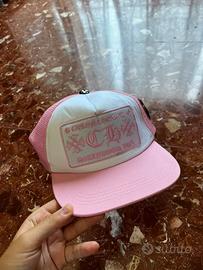 Cappello chrome hearts rosa nuovo con cartellino